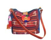akha shoulder bag - burmese ethnic tote