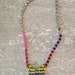 Vintage and Neon Necklace