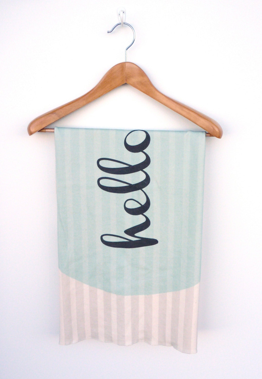ORGANIC "HELLO" Baby Blanket - Swaddle