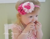 20% off Entire Order, Pink Disney Minnie Mouse Headband, Toddler Headband, Newborn headband, First Birthday, baby girl photo prop