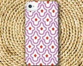 Moroccan Barely-There Snap-On Hard Plastic iPhone 4 Case in Lilac Purple and Ruby Red (In Stock & Ready to Ship)