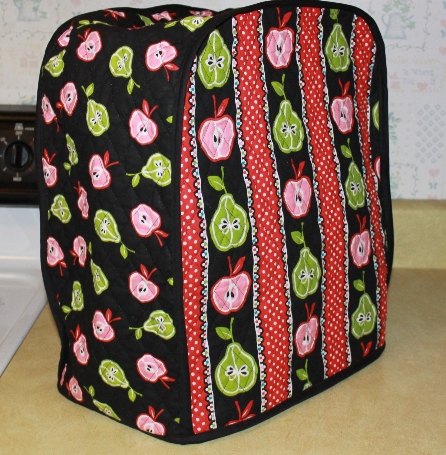 Handmade Mixer Cover for KitchenAid Stand Mixer - Apples and Pears