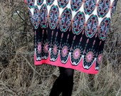 Handmade Plus size One size Oversized Maxi ExtraLarge Multicolored Elastic Cotton Spring Summer Sundress/Caftan/Tunic/Top/Blouse/Dress