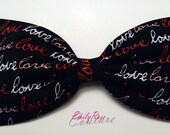 Electric Valentine Love Hair Bow- Pink, Red & White- Barrette, Alligator Clip, or Headband