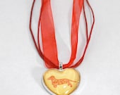 Corgi or Dachshund Heart Pendant Necklace, Dog Themed Jewelry for Pet Lover
