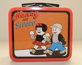Vintage Rare Miniature Nancy and Sluggo Comic Strip Lunch Box