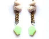 Raw Puka Vinatge Chain Earrings