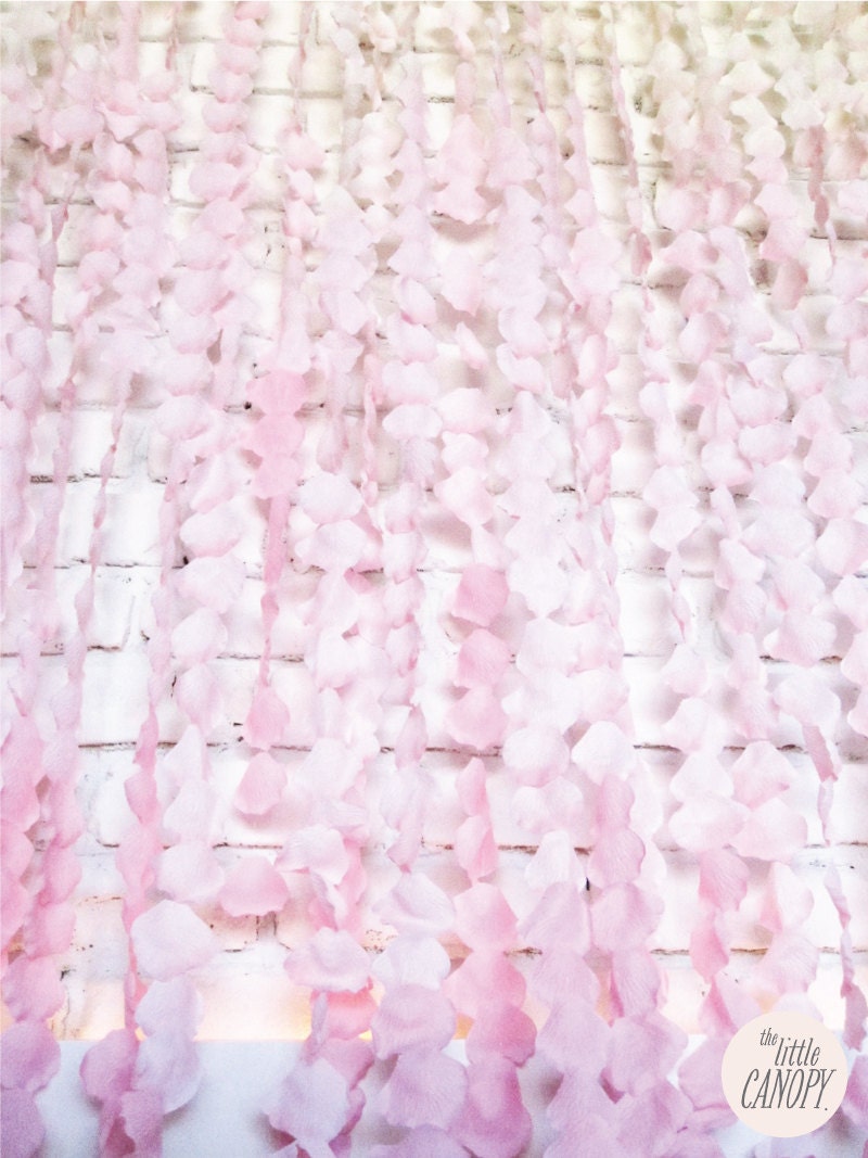 10' Silk Flower Petal Strand Curtain