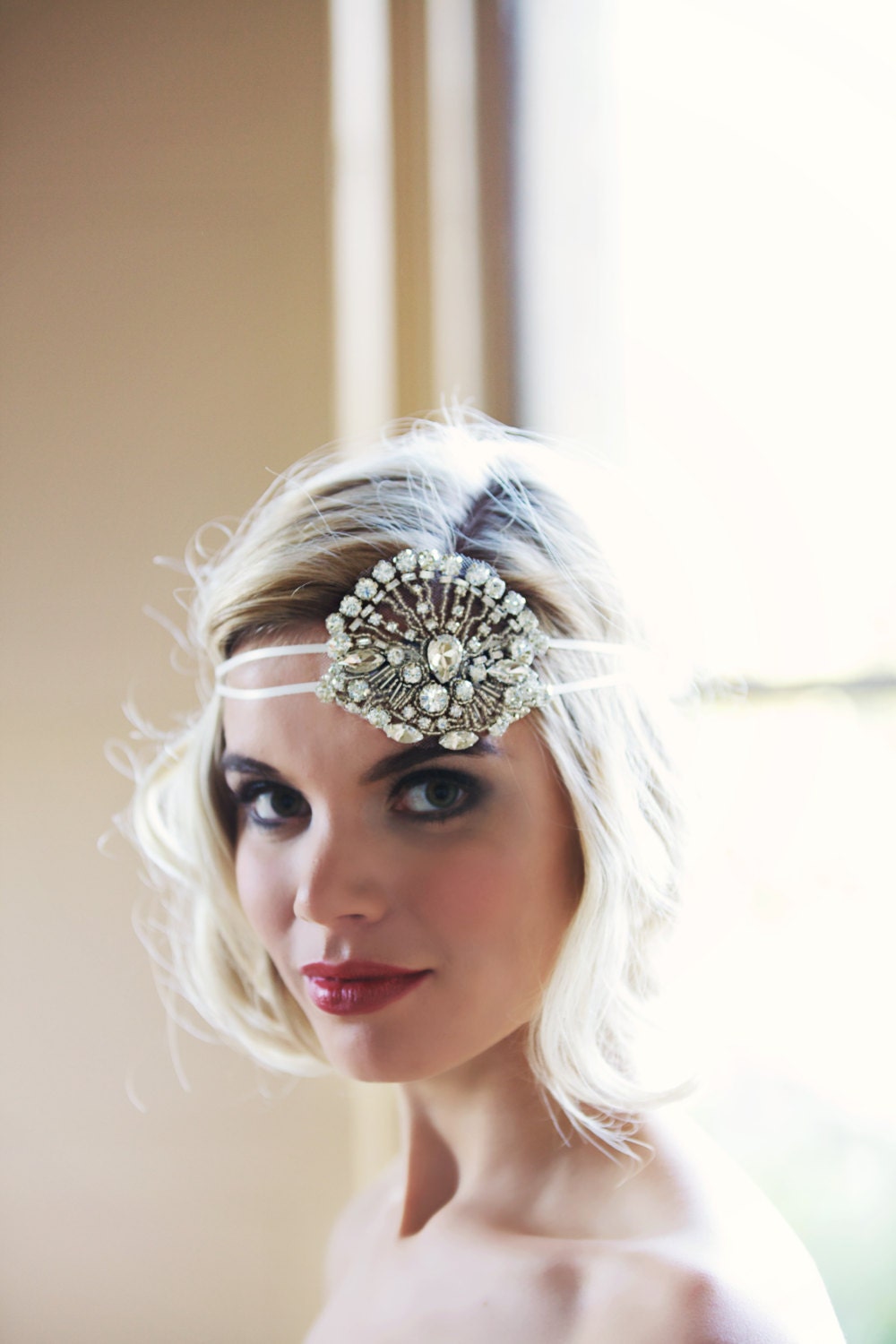 Liberty - Art Deco Crystal Headpiece.