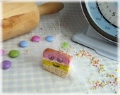 Angel Cake Brooch (large) Fimo Polymer Clay Funny Jewellery Accessory