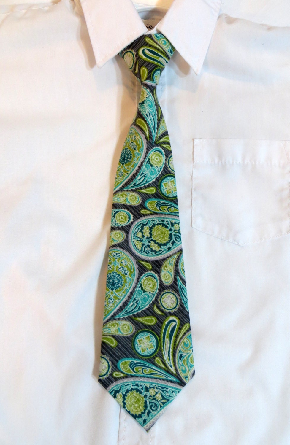 MANY Neck Ties-  Baby Boy, Toddler, Teen, Child- Playful Paisley- Adjustable Neck Band
