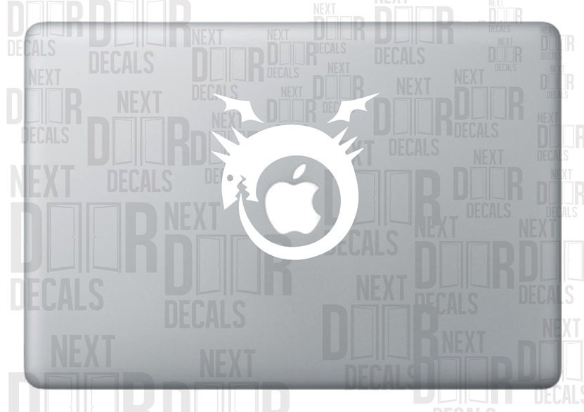 Fullmetal Alchemist Anime Inspired Ouroboros Apple Macbook Laptop Sticker Decal