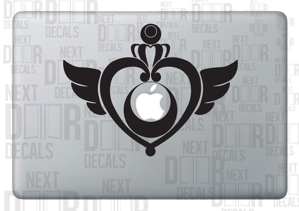 Sailor Moon Anime Inspired Crisis Moon Apple Macbook Laptop Sticker Decal