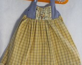 Upcycled Halter Dress from Men's Shirts 4T