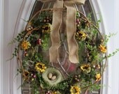 Summer Wreath - Sunflower Wreath - Spring Wreath - Summer Front Door Wreath