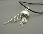 Jellyfish Sterling Silver Pendant