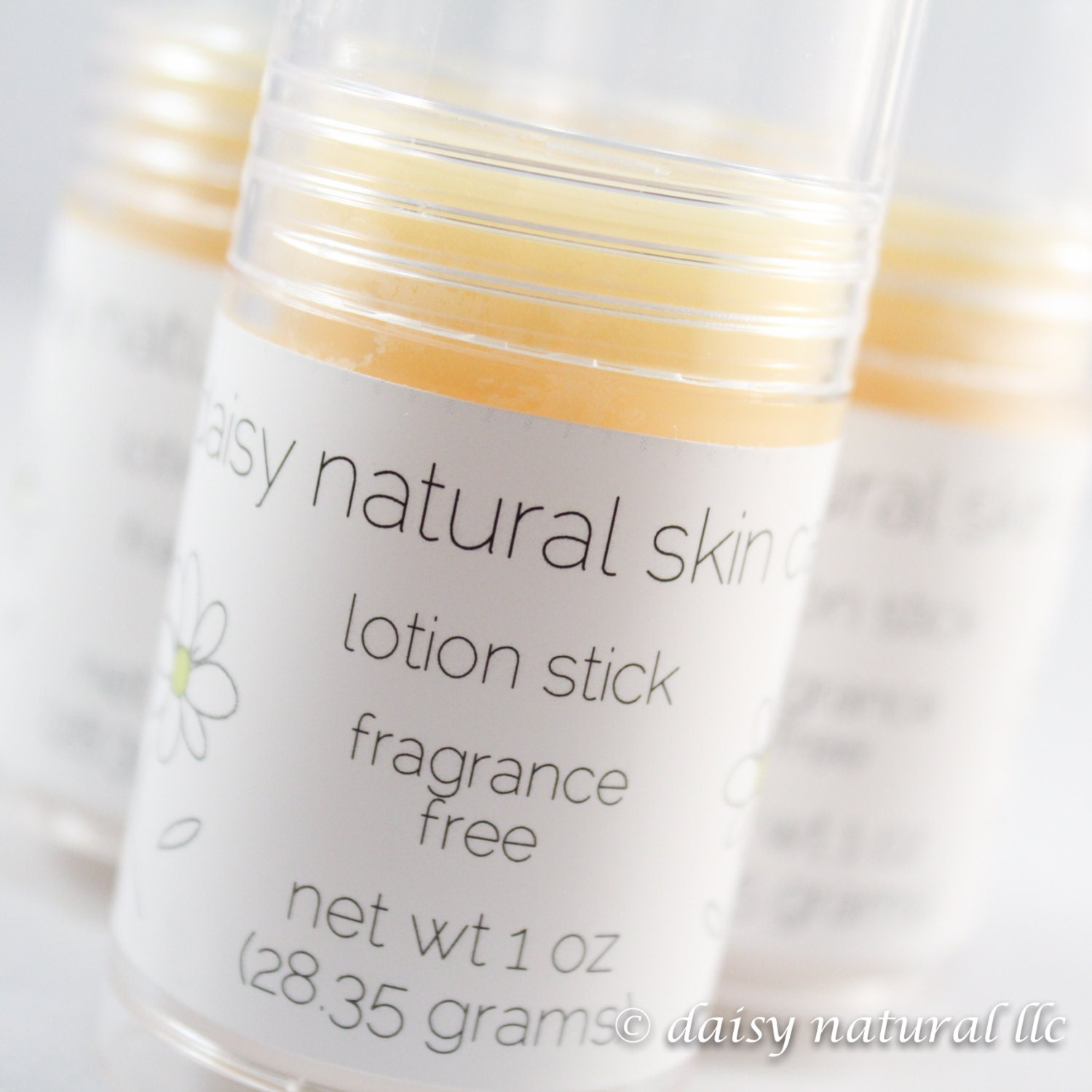 Lotion Stick, Fragrance Free, One Tube, 1 oz. - handmade, natural