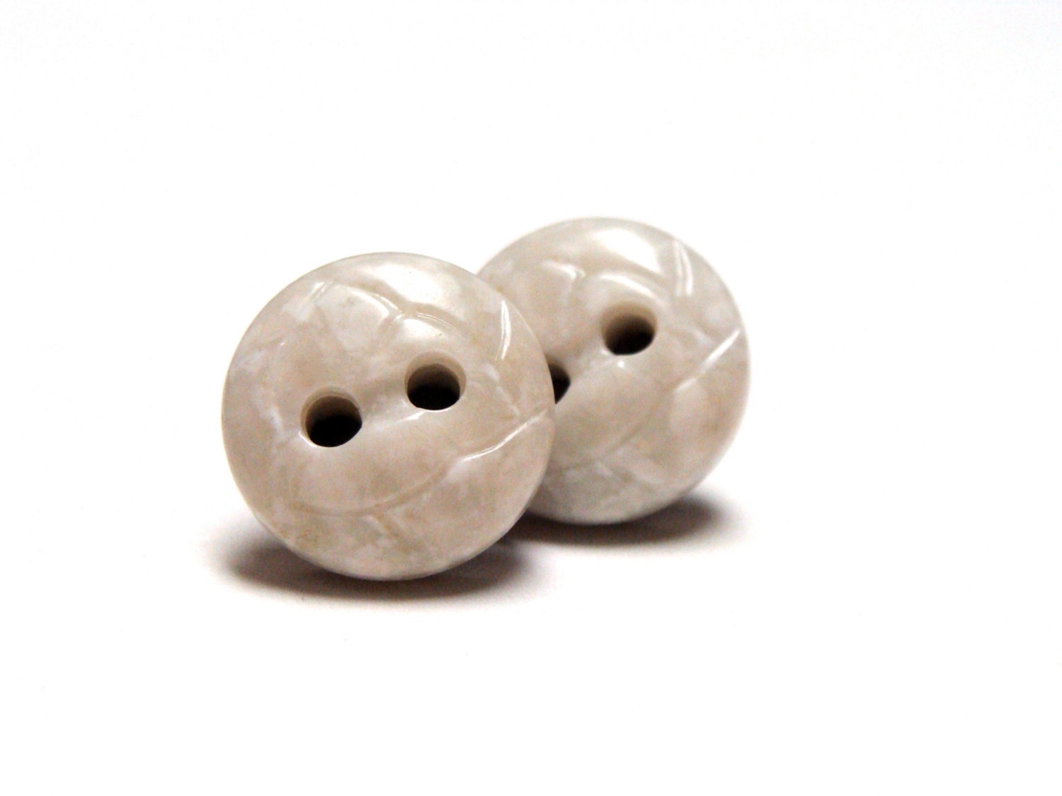 White Stone Earrings, Large Marble Studs, Carved Rock Posts, Polished Button Jewelry, Earthy Vintage Charm, Nickel Free - "Heart of Stone"