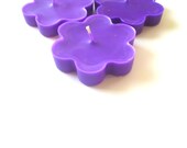 Individually Wrapped Candles, Baby Shower Game Prize, Purple Flower Candle