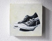 shoes Etsy oil painting canvas