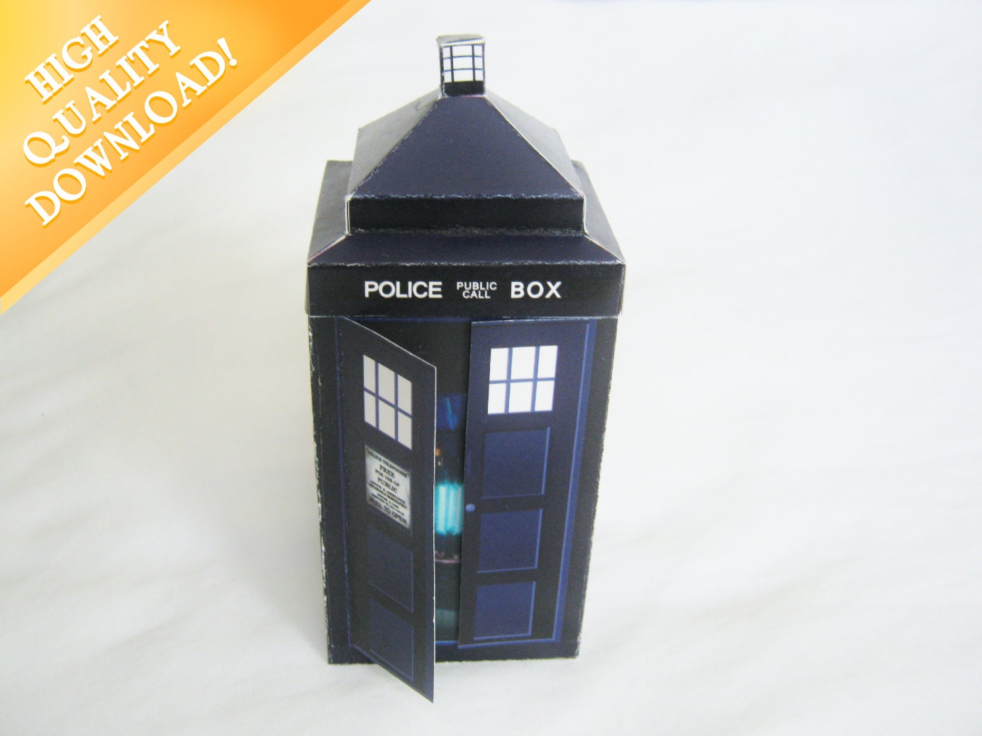 Doctor Who Tardis - Blue Printable Phone Box