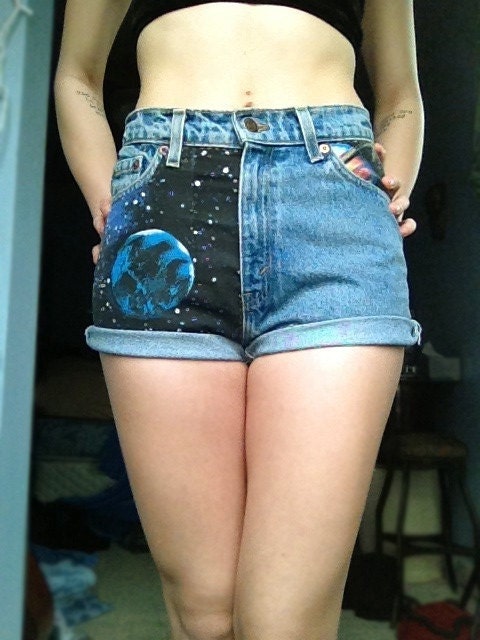 Space Shorts Size 26 (MADE TO ORDER)