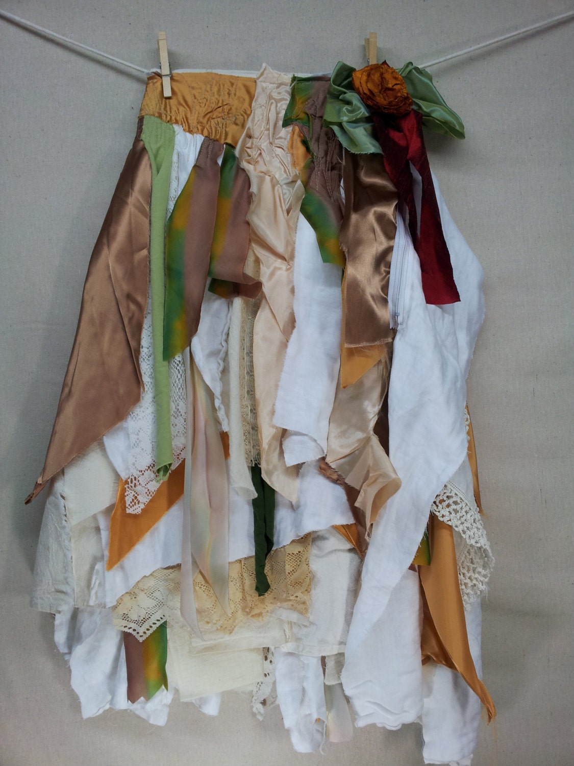 On Sale. Tattered Whimsical Woodland Fairy Skirt
