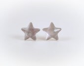 Silver Star Nail Polish Earrings