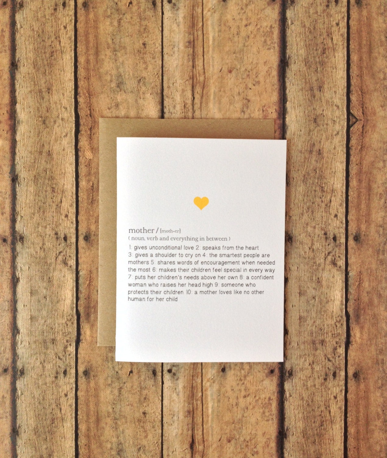 Mother's day card - definition of Mother card - sedimental mothers day card card for mom