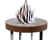 Black and White paper table lamp - reading lamp, black and white, living room lamp