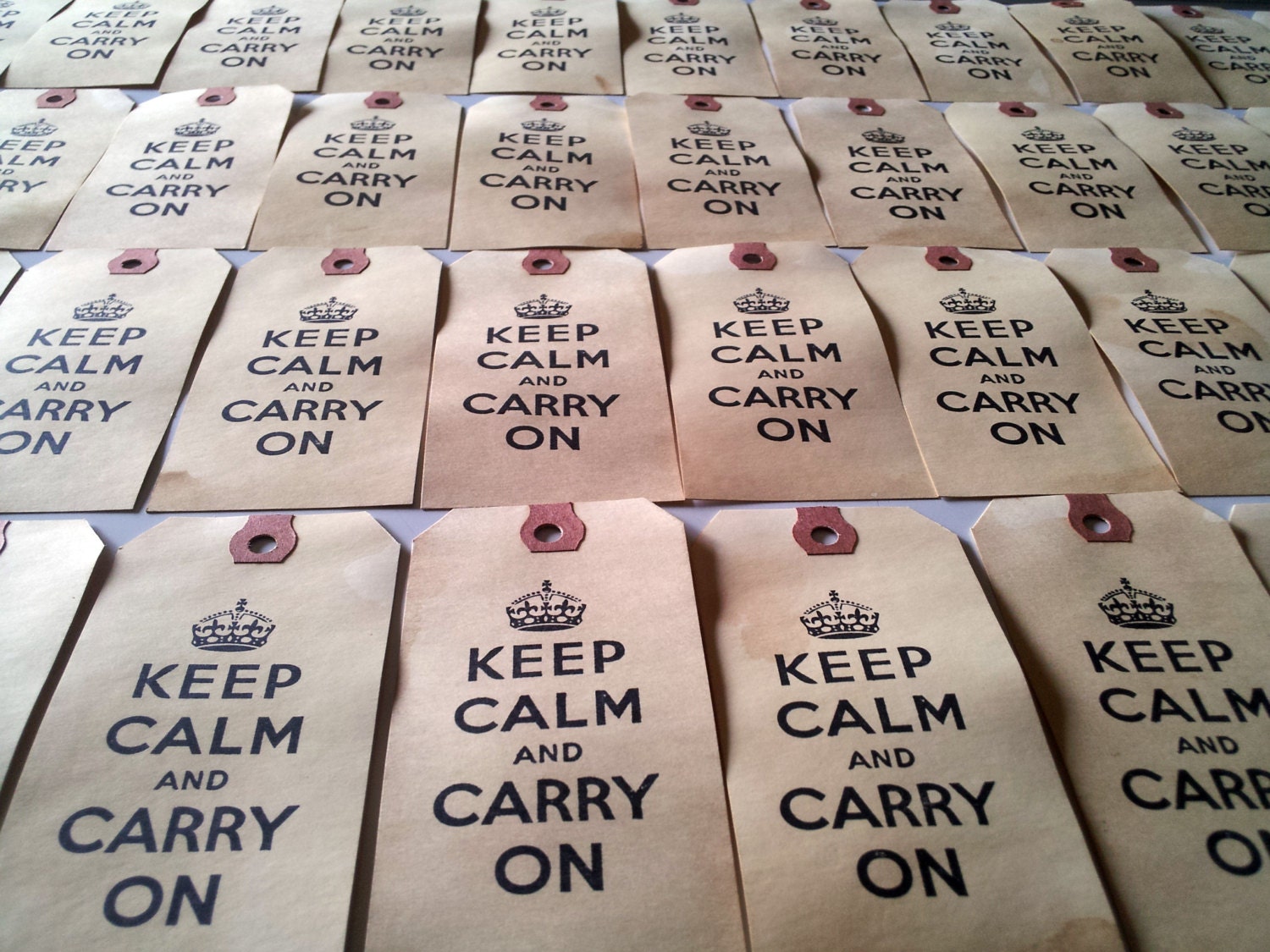 100 LARGE GIFT Tags. Keep Calm and Carry On. Wish Tree Tags. Wedding Tags. Escort Card. Hang Tag. Vintage. Save The Date. Place Card