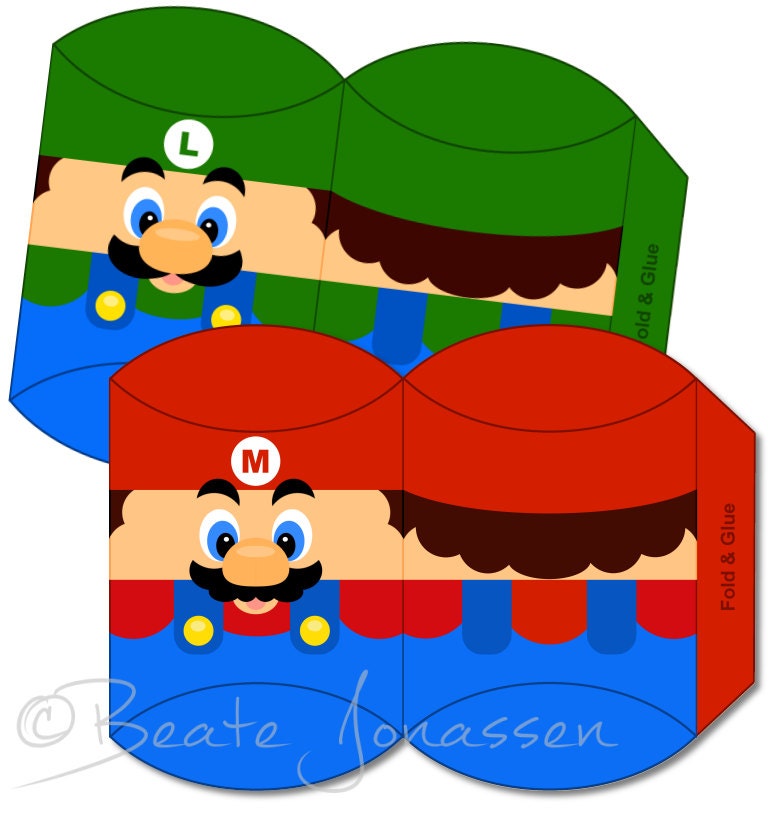 Instant Download DIY Super Mario Pillow Boxes Il_170x135