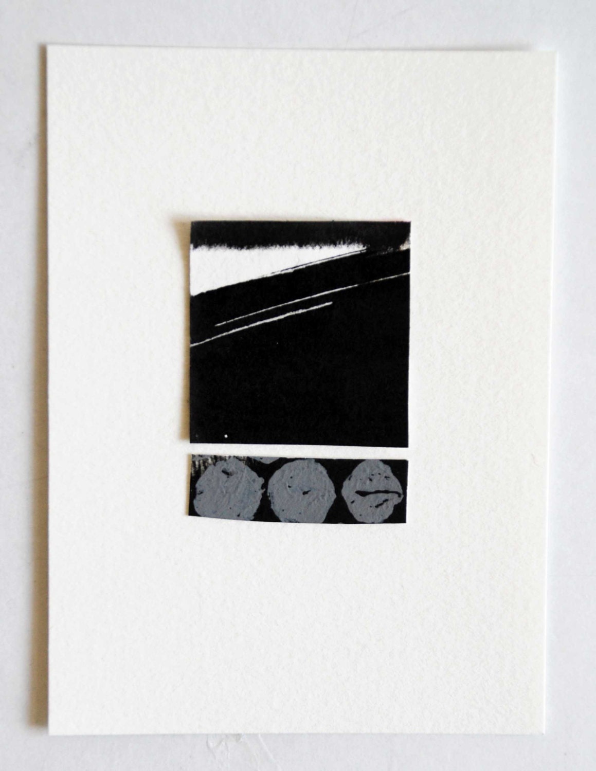 Original Mixed Media Abstract Ink on paper - Small size-ooak/contemporany/art ink/modern/ink dark/unique original/black and white