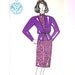 Vintage sewing pattern - rusisan sewing patterns - purple violet white - USSR Russia soviet - europeanstreetteam