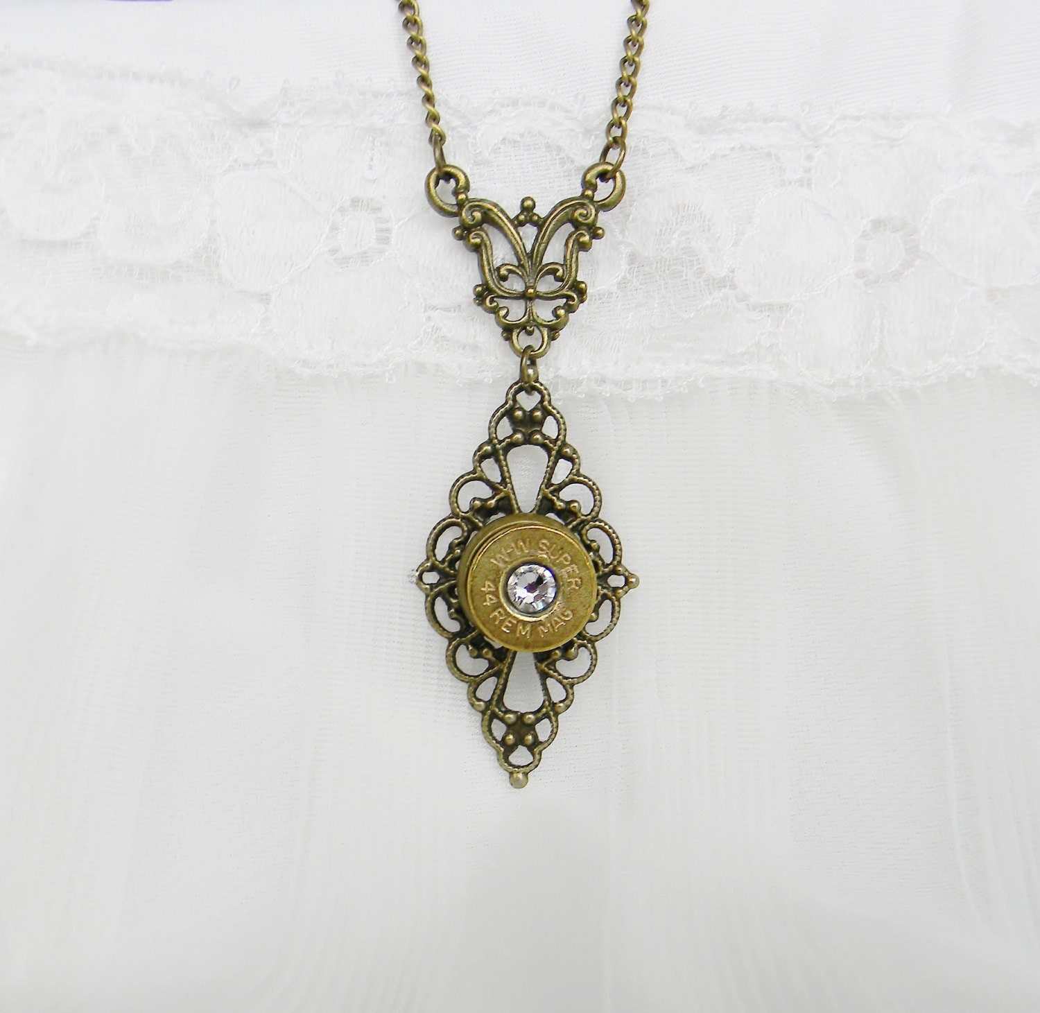 Bullet Necklace, Bullet Jewelry, Shell case Necklace, Outlaw Glam
