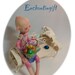 Charming ooak art doll Acacia & her Easter basket tiny gently posable
