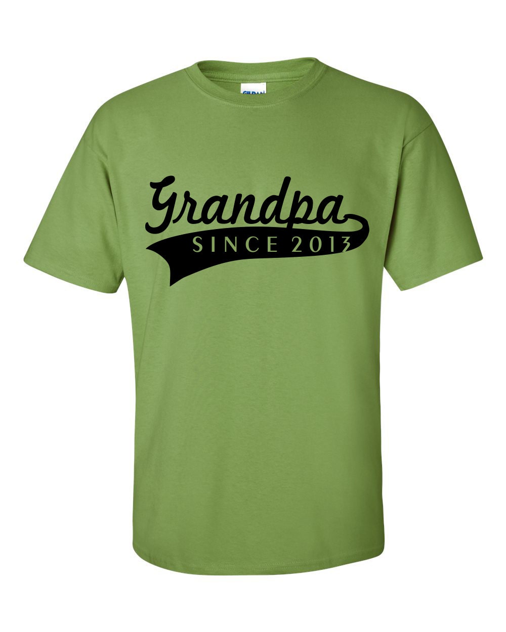 Tshirt New Grandpa Since (ANY YEAR) Father's Day T-shirt Grandbaby Birthday Gifts T-Shirt For Dad Grandpa T-shirts T Shirts Men Tee S-3XL