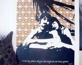 11x14 Hand-pulled Screenprint poster - True Affection Screenprint - the blow music lyrics
