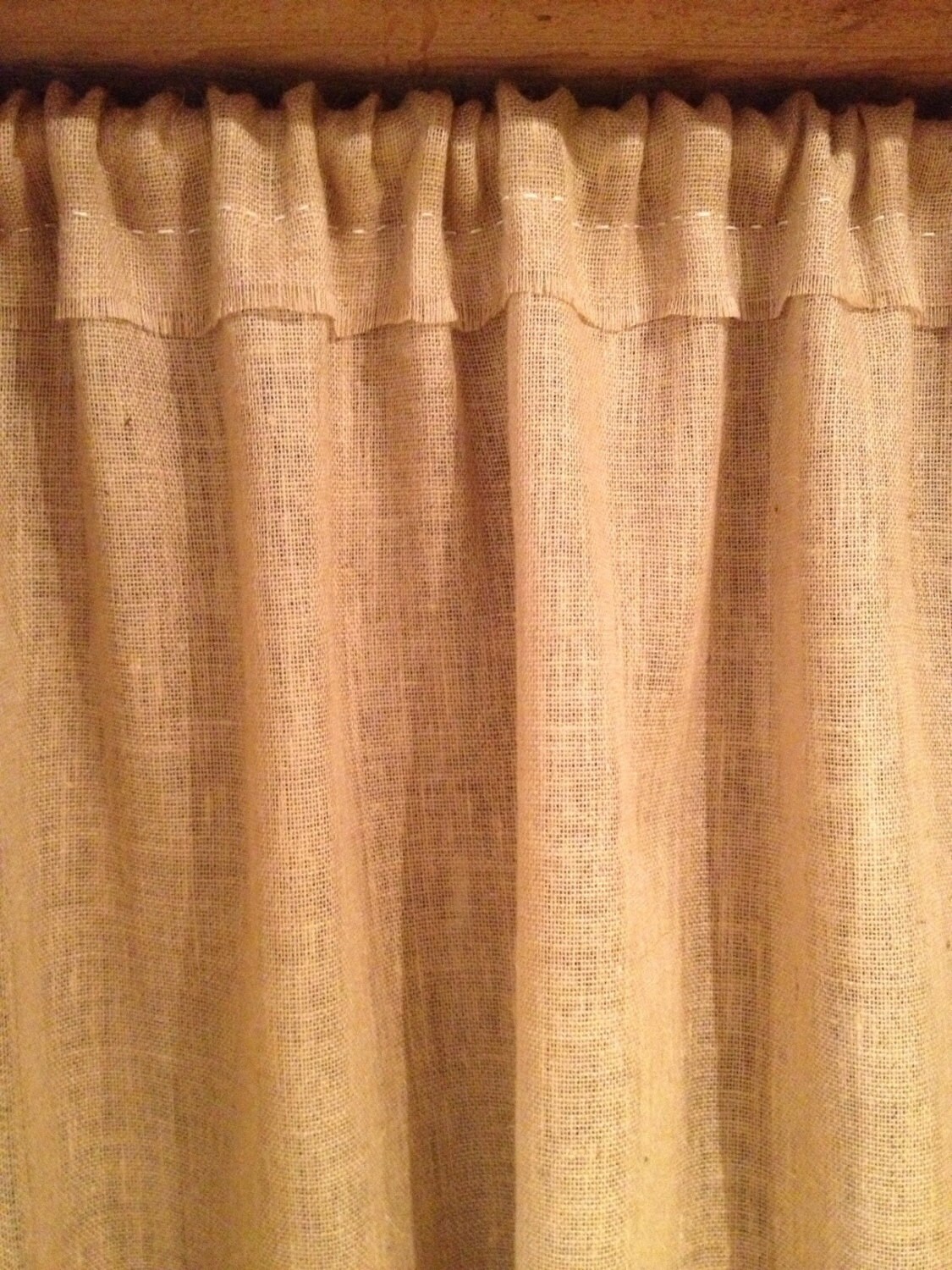 Burlap Curtain Sheer Panel by TheBurlapShack on Etsy