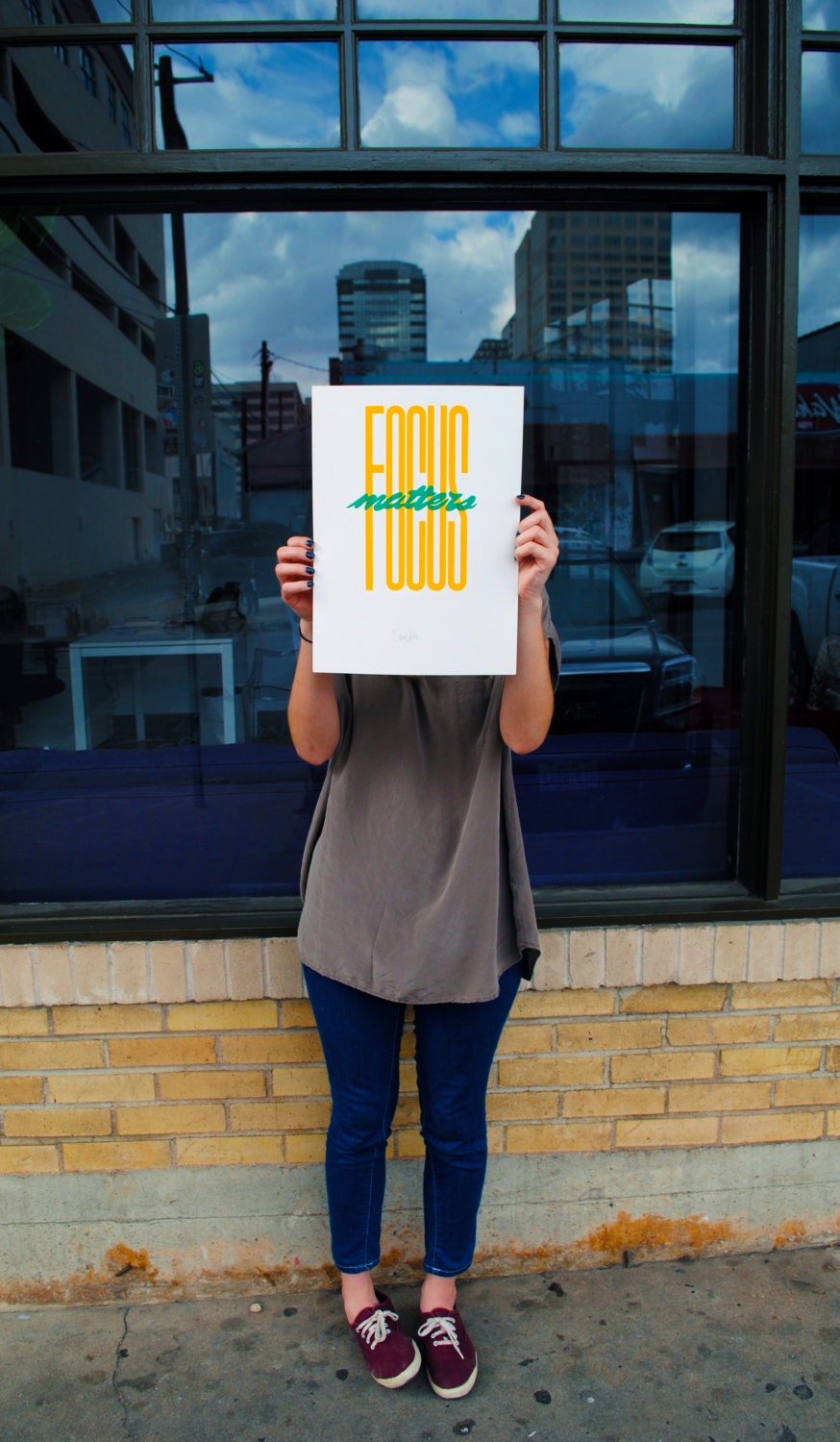 Focus Matters, Steve Jobs  -  Hand-pulled 2-color screen print