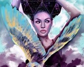 Journey digital painting print 8" x 12" Illustration