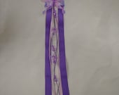 Lavender and Pink Butterfly Girls Bedroom Ribbon Hairbow Holder Hair Bow Accessories Wall Decor