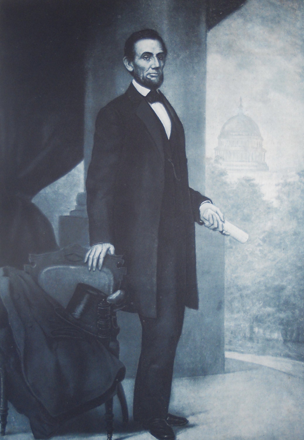 Gravure art print of 'President Abraham Lincoln'