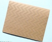 8 Embossed Zigzag Pattern Cards, Blank Note Cards Set, Embossed Dotted Zigzag, Wedding Thank You Cards, Handmade Chevron Stationery