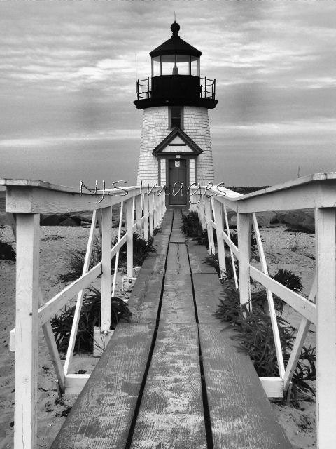 Brant Point Lighthouse - 11x14 Print - Photography - Home Decor - Nature - Nautical - Black & White or Color