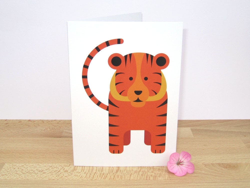 Greeting Card - Tiger
