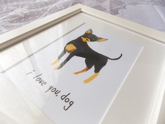 Chihuahua Love Portrait 5x7 Print