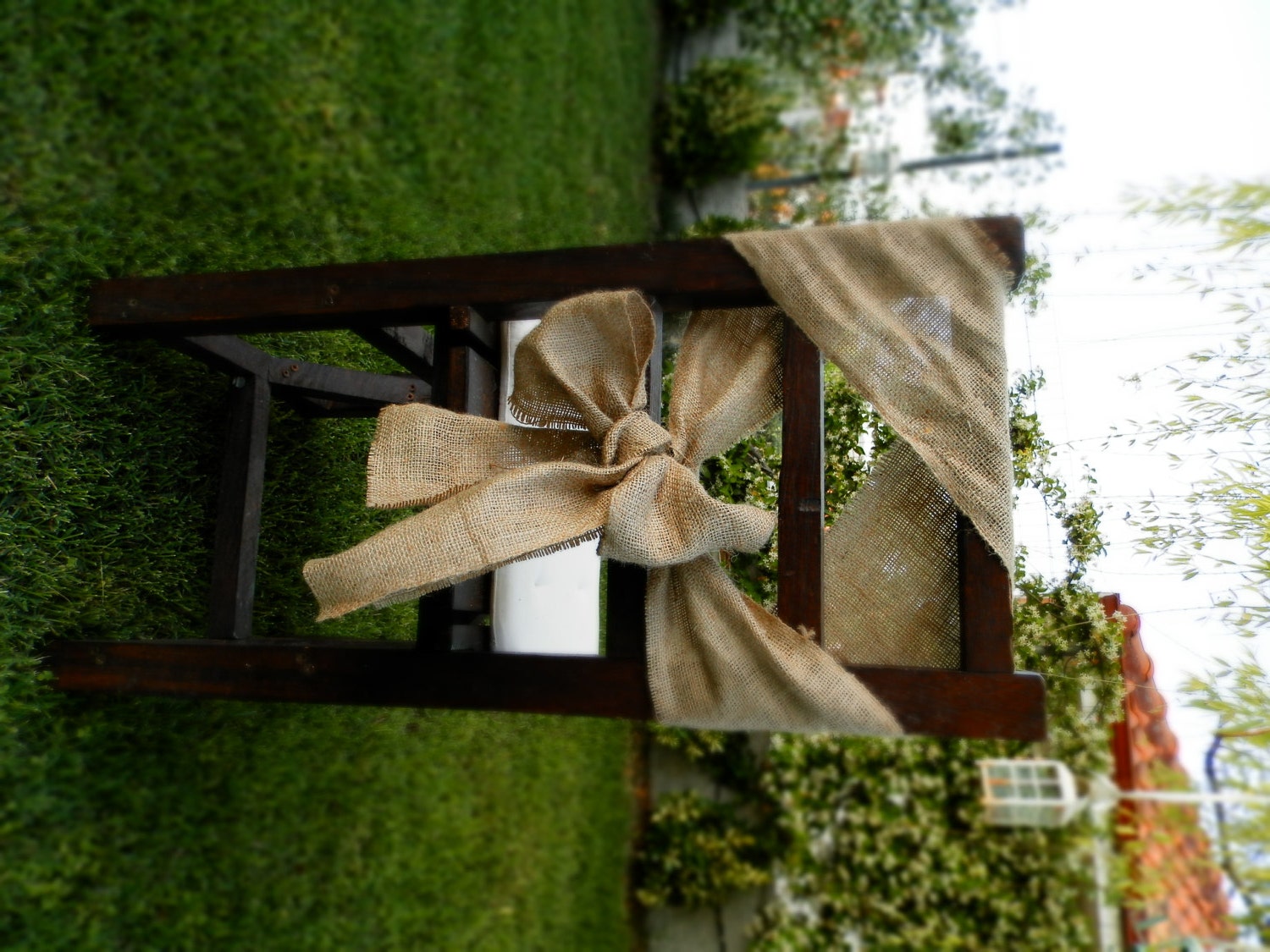 50 Burlap chair sash - Rustic wedding