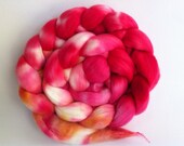 Strawberry Shortcake - Superfine Merino fiber for spinning and felting