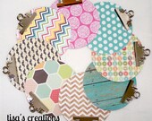 SMALL Handmade Round Clipboard